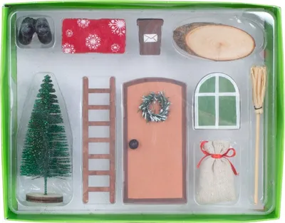 Produktbild von Wichteltür 10cm 10-teiliges Set aus Holz