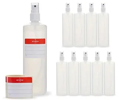 Zdjęcie produktu dla Butelki z rozpylaczem 250 ml plastikowe hdpe zestaw 10 szt