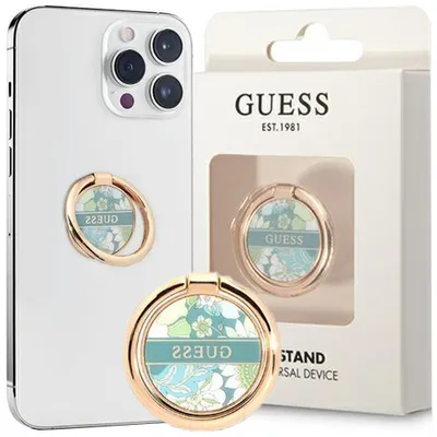 Produktbild von Guess Ringständer GURSHCHMAN grün/ grüne Blume Handyhülle