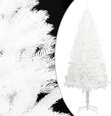 Produktbild von vidaXL Künstlicher Weihnachtsbaum mit Beleuchtung & Kugeln Weiß 150 cm