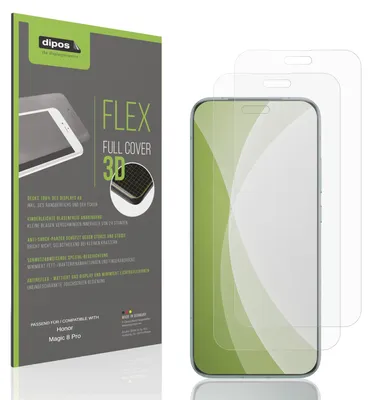 Produktbild von 2x Full Cover Schutzfolie matt für Honor Magic 8 Pro Panzerfolie Anti-Shock