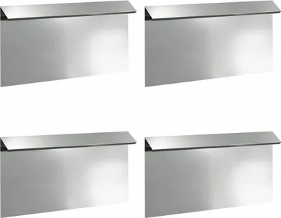 Produktbild von vidaXL Schneckenzaun 4 stk. 50 x 3,5 x 25 cm Verzinkter Stahl Silber