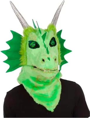 Immagine prodotto di Mamma con maschera Jaw Mobile Dragon verde  Verde Taglia unica