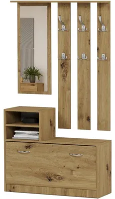 Produktbild von Garderobe - Eiche Artisan - 90 x 30 x 160 cm - Modern V-1
