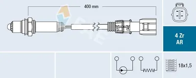 Produktbild von FAE Lambdasonde für TOYOTA AURIS (NRE15, ZZE15, ADE15, ZRE15, NDE15) 75639