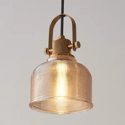 Produktbild von KOSILUM - Hängeleuchte, Metall und Glas - Gold / Messing - Vela