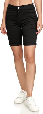 Produktbild von Elara Damen Hose Kurz Push Up DA-5011 Black-36 (S)