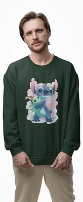 Produktbild von D&B Design Uni Pullover SWMO00091 Stitch Waldgrün-Größe S