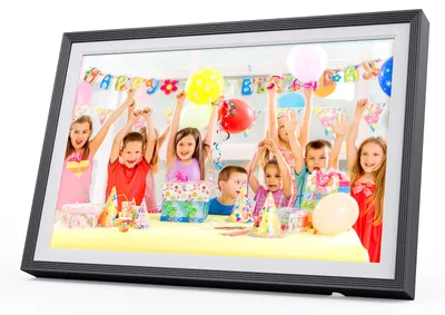 Produktbild von Digitaler Fotorahmen mit WiFi-Fotoübertragung. Digitaler Bilderrahmen1280x800 Pixel, 32 GB, elektronischer Fotorahmen mit Uhale Foto/Video-Sharing