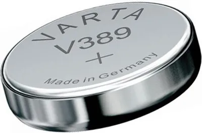 Obrázok produktu pre Varta -V389, Batéria na jedno použitie, Strieborný oxid (S), 1,55 V, 1 kusov, Hg (ortuť), Strieborná