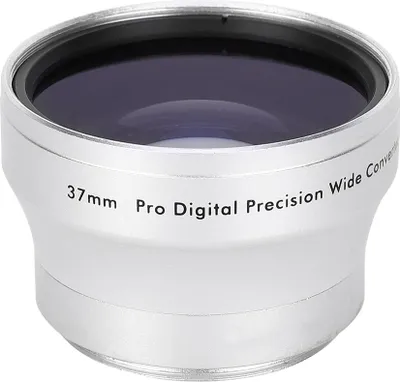 Image de Objectif supplémentaire grand angle en verre optique argenté 0,45x pour objectifs 37 mm