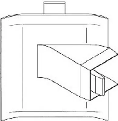 Produktbild von Gewiss NP42532 EK30x50-MINI20x20 reinweiss EK Eckkanalübergangsstück