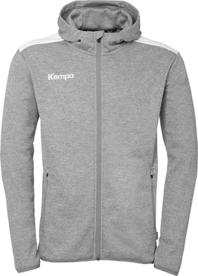 Produktbild von Kempa Kapuzenjacke Emotion 27 Uni 2005130_01 dark grau melange/weiß M