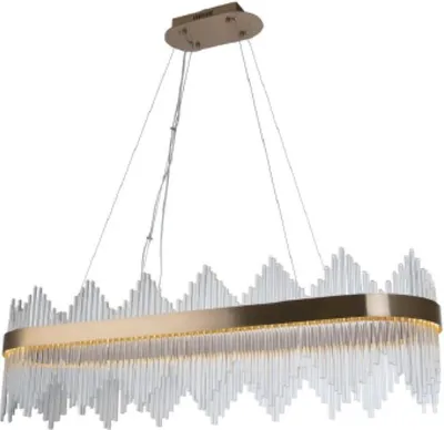 Zdjęcie produktu dla Delhi Crystal Rods Long - 80cm żyrandol LED kryształowy złoty mosiądz