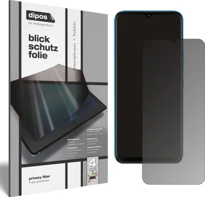 Produktbild von Blickschutzfolie für Tecno Pop 5X matt Schutzfolie Folie Display Schutz dipos