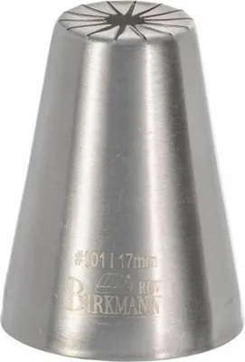 Produktbild von Birkmann Designtülle #101, Spritztülle, Garniertülle, Backzubehör, Edelstahl, Ø 1.7 cm, 411579