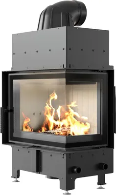 Zdjęcie produktu dla Kominek powietrzny stalowy FLOKI prawy 8 kW fi 160