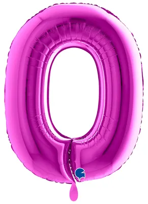 Immagine prodotto di Palloncino gonfiabile numero 0 viola 102 cm extra large