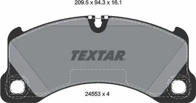 Produktbild von TEXTAR Bremsbeläge Satz Vorne für VW Touareg (7LA, 7L6, 7L7) 2455301