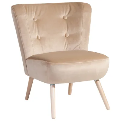 Produktbild von Max Winzer Sessel Neele - Samtvelours sand - Maße: 69 x 68 x 80 cm