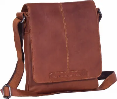 Image de The Chesterfield Brand sac à épaule bandoulière Bodin Flapoverbag Cognac brun