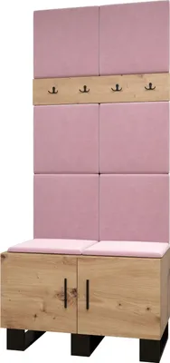 Produktbild von Garderobe ARTIN Set 4 mit gepolsterten Paneelen Industrial Design