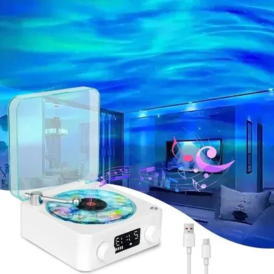 Productafbeelding van Sterrenprojector met Bluetooth-luidspreker en timer voor witte ruis
