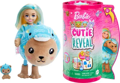 Image de Mattel Barbie Cutie Reveal Chelsea Costume Cuties Series - Teddy Dolphin