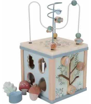Imagen del producto de Little Dutch, Cubo de juego "Amigos del bosque", color azul claro