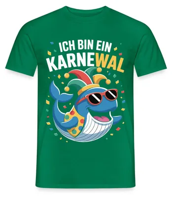 Produktbild von Spreadshirt Ich Bin Ein Karnewal Kostüm Fasching Männer T-Shirt, XXL, Kelly Green