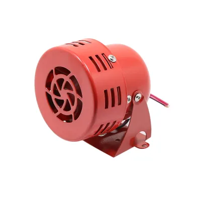 Obrázek produktu pro Hlasitý zvuk klaksonu,12V klakson,12V 105dB elektrický klakson,automobilový brzdový alarm klakson,motor Air Raid siréna,elektrický klakson,hlasitý 50s červený pro auto nákladní motocykl