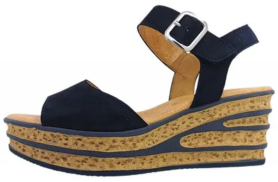 Image de Gabor : Sandales compensées, modèle "Damenschuhe", couleur noire, pour un usage décontracté