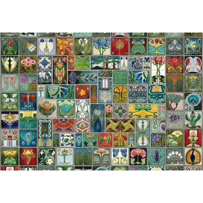 Produktbild von Cobble Hill Puzzle Tilework 2000 Teile Karton bunt Poster