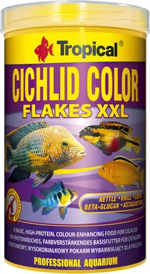 Produktbild von Tropical Cichlid Color Flakes Xxl 1000Ml/160G