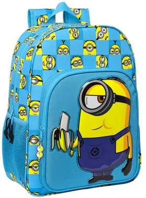 Immagine prodotto di Zaino scuola Minions Minionstatic Blu (33 x 42 x 14 cm)