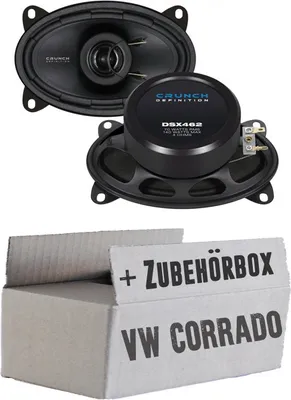 Produktbild von Crunch DSX462 - 4x6 Koax-System - Einbauset passend für VW Corrado Heck - justSOUND
