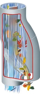 Obrázok produktu pre Graf Garantia Laubabscheider grau für Wasserbehälter, Selbstreinigend, robust