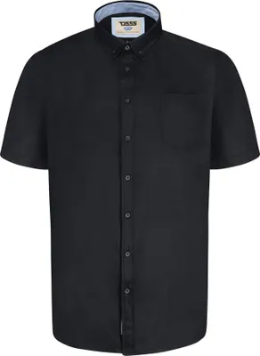Image de Duke - "D555 James" chemise pour homme à manches courtes DC461 (3XL) (Noir)