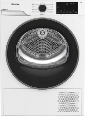 Immagine prodotto di Hotpoint HPT 84D BS IT, a piantana, a riempimento frontale, a pompa di calore, bianco, girevole, touch, nero