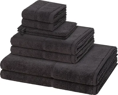 Produktbild von Möve for frottana Pearl 2 X Wasch- 2 X Gäste- 2 X Dusch- 2 X Handtuch im Set Moderner Mix aus Walk- und Zwirnfrottier, Hohe Flauschigkeit und sanfter Massageeffekt, Saugfähig und schnell trocknend