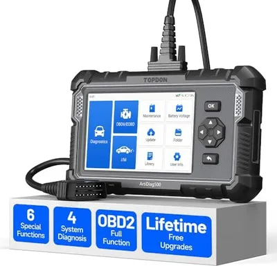 Produktbild von TOPDON ARTIDIAG 500 OBD2 CAR Diagnostic Tool 10 Funktionen 4 Systemdiagnose Vin, Fehlerleser Engine / ABS SRS Getriebe Lebensdauer Software -Update