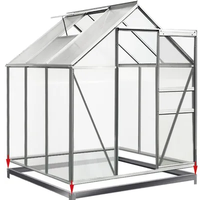Obrázek produktu pro DEUBA® Foundation pozinkovaný ocelový rám skleníku 190x190 cm včetně montážního materiálu