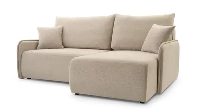 Produktbild von AX LIVING Couch in Beige Creme Marittimo Schlaffunktion 198cm Breite R