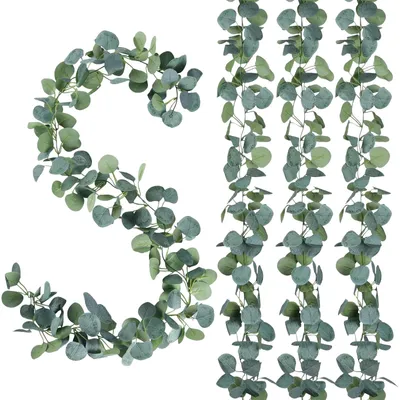Künstliche Eukalyptus-Girlanden, 4 Stk., 180 cm, grün