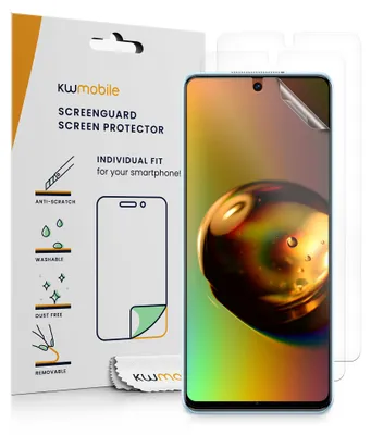 Produktbild von kwmobile 3x Displayschutzfolie kompatibel mit TECNO CAMON 19 Folie - klare Schutzfolien Set in transparent