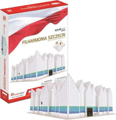 Produktbild von Cubic Fun 3D Puzzle - Philharmonie Stettin - 98 Teile Bauspaß
