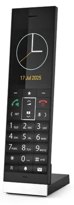 Produktbild von Gigaset Style 800HX – Telefon/Mobilteil/Handset mit Ladeschale für Router (Fritzbox,Speedport kompatibel)-HDVoice&CAT-iq 2.0–2,8" TFT-Farbdisplay–Elegantes Design–Schwarz[Deutsche Version][Ohne Basis]