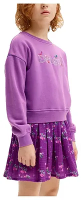 Immagine prodotto di Abito lungo a maniche lunghe in maglia per bambine Desigual, colore rosso, taglia 10 anni (UE)
