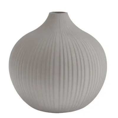 Produktbild von Storefactory Vase Fröbacken Light Grey Structure (20cm)