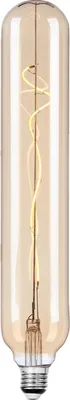 Produktbild von Lucande LED-Röhrenlampe, E27 4W, Ø 6 cm, amber, 2700K